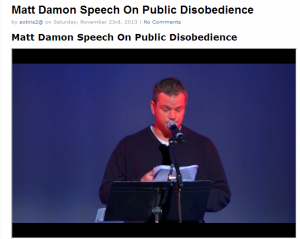 matt Damon Speech